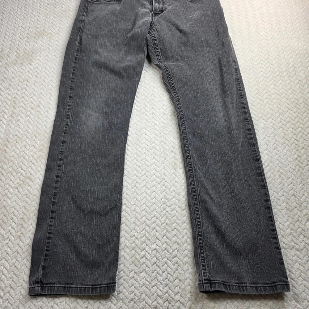 Levis 514‎ Straight Fit Mens Grey Denim Jeans 34x30 Classic Casual Pants